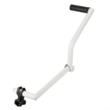 Manico per decespugliatore con chiave inglese in lega di alluminio bianco regolabile in altezza comodo strumento da giardinaggio leggero e robusto paesaggistica