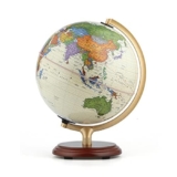 Mappamondo Mappamondo illuminato con supporto in legno Globo geografico illuminato Globo terrestre a LED per scrivania, ufficio, decorazioni per la casa Decorazioni per globi (Globo) (Globe)