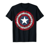 Marvel Captain America Avengers Shield Comic Maglietta