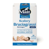 Matt, Kcalory Bruciagrassi Thermogen Notte, Integratore Alimentare a Base di Coleus e Thè Verde Decaffeinato, Favorisce Metabolismo dei Grassi, Riduce Accumuli Adiposi, Confezione 30 Compresse, 10.5g