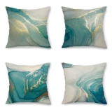 Mefooge Federa per Cuscini 80x80cm Scandinavo Fodere Cuscini Set da 4 Lino Cuscini per Divani Casa Soggiorno Camera da Letto Decorazione per Quadrate per Cuscino