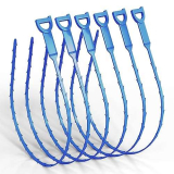 Meisterfaktur Sonda Sturatubi per Pulizia [6 Pezzi] – Lunghezza 63 cm – Molla Stura Tubi Ecologica Ideale per Tubi e Sifoni – Sonda Idraulica Stura Lavandini e Scarichi per gli Amanti del Fai da Te!