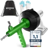 Meisterfaktur Sonda Sturatubi per Pulizia [7,5 m] – Funzione Automatica – Molla Stura Tubi Ideale con Alimentazione Automatica – Sonda Idraulica Stura Lavandini e Scarichi per Amanti del Fai da Te!