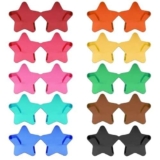 Mezzar Occhiali da Festa, 10 paia Stella/Cuore Occhiali Gadget Matrimonio, Compleanno, Party, Feste di Bambini e Adulti Nubilato (Stelle)