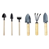 Mini Attrezzi da Giardinaggio, Set da Giardinaggio,Strumenti per Piantare in Vaso,Gecespugliatore, Pala da Giardinaggio, Regalo da Giardino per Uomo Donna,6pcs