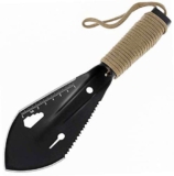 Mini Pala Giardino, Pala Acciaio Inossidabile Giardino, Pala Giardino Portatile Metallo, Pala Attrezzi Scavo Giardino, per Giardinaggio, Agricoltura e Campeggio (Nera)