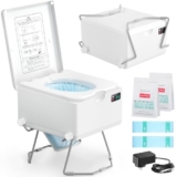 Modiwell WC con scarico a secco, senza acqua, inodore, autonomo, ricaricabile per camper, furgoni, barca, piccola casa, off-grid | più facile da usare rispetto ai bagni di compostaggio o inceneritore