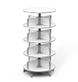 Moll Multifile | ripiani | Armadio girevole | Ripiani salvaspazio per raccoglitori | Sistema di organizzazione per ufficio | Colonna girevole e rondelli documenti (4 ripiani)