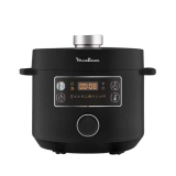 Moulinex CE7548 Turbo Cuisine Multicooker Veloce, 5 Litri, Pentola a Pressione Elettrica, Robot da Cucina Multifunzione con Tecnologia Spherical Bowl, 10 Programmi di Cottura Automatici e Ricettario