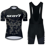 Moxilyn Abbigliamento Ciclismo Set Manica Corta Tuta Ciclismo Uomo Completo Ciclismo Estivo per Bici da MTB con Pantaloncini Imbottiti in Gel Traspirante