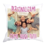Mr. Gadgets Cuscino con Imbottitura in poliestere e Federa Personalizzabile con Foto e Scritta – Dimensioni 40×40 cm Festa del papà – festa della mamma – San Valentino – Compleanno – Migliore Amica