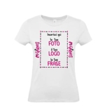 Mr. Gadgets T-Shirt Donna Personalizzabile con Foto e Scritta (Taglia M)