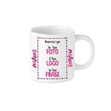 Mr. Gadgets Tazzina da caffè in Ceramica Personalizzabile con Foto e Scritta, 350 ml