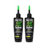 Muc-Off C3 Ceramic Dry Chain Lube 120 ml, 2pk – Grasso Ceramico per Catena di Alta Qualità, Lubrificante Catena Bici con Colorante Tracciante UV – Formulato per Climi Asciutti e Polverosi
