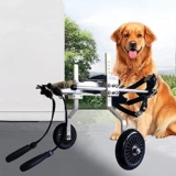NEDOES Carrozzina per Cani per Cani di Taglia Media/Grande Carrello di Riabilitazione per Animali Regolabile per Zampe Posteriori Mobilità Leggera per Cani portatori di Handicap (XXXS)