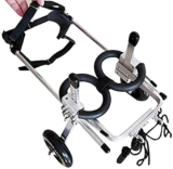 NEDOES Sedia a rotelle per Cani e Animali Domestici, Riabilitazione della Gamba Posteriore della Sedia a rotelle per Cani per deambulatore assistito Regolabile per disabili (X)