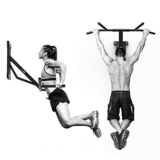 NENGGE Barra per Trazioni Montata a Parete 2 in 1, Multifunzione Sbarra e Dip Parallele Stazione, Attrezzi Professionali per Il Fitness a Casa, per Flessioni, Trazioni, Addominali