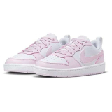 NIKE Court Borough Low RECRAFT (GS), Sneaker, White/Pink Foam, 39 EU