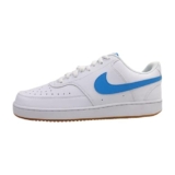 NIKE Court Vision Lo NN, Sneaker Uomo, White/University Blue/Gum Yell, 44.5 EU