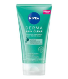 NIVEA Derma Skin Clear Scrub Viso Anti-Imperfezioni 150 ml, Scrub esfoliante per la cura della pelle grassa e mista con Acido Salicilico, Sale Marino e Niacinamide, Esfoliante viso e corpo purificante