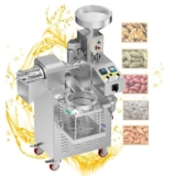 NOALED Frantoio per Olio d’oliva, può spremere Olive Intere, Pressa per Olio Domestica Pressa a Vite Automatica, Pressa per Olio Automatica 2200w, con Filtro a Vuoto, Acciaio Inossidabile