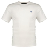 NORTH SAILS Uomo Maglietta in Jersey di Cotone con Maniche Corte – vestibilità Regular (M, Bianco)