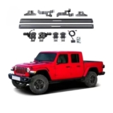 NRUXDYNAcv For pick-up 4×4 in lega di alluminio, altri accessori esterni, pedana laterale elettrica, pedane automatiche, compatibili con Jeep GLADIATOR, pedane elettriche