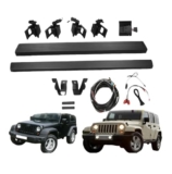 NRUXDYNAcv Pedane laterali elettriche con pedale, pedane impermeabili compatibili con Jeep Wrangler JK JL, motore intelligente, scalabile e durevole.(JL 2 doors)