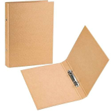 NTGRTY 2 Pezzi Raccoglitore ad Anelli B5 Carta Kraft Ricaricabile con 2 Anelli Cartella Porta Documenti B5 per la scuola,l’ufficio 28 x 21 cm