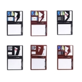 NUOBESTY Cartella Portadocumenti Da Scrivania Alla Moda Portadocumenti Da Ufficio Con Calcolatrice Marrone Scuro Aspetto Elegante Design Multifunzionale Ideale Per Lufficio Domestico