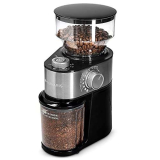 Navaris Macinacaffè Elettrico – Macina Caffè Regolabile 200 W – Macinino Trita Chicchi 250 g – Coffee Grinder per Macchinetta del Caffè – Argento