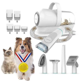 Neakasa P1 PRO Kit per toelettatura e aspirazione a Vuoto per Animali Domestici, Tosatrice per Cani e Gatto Pelo Lungo Professionale, con spazzole per Cani e Altri 5 Strumenti per la toelettatura