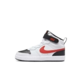 Nike Court Borough 2 GS, Scarpe da Basket, White/University Red/Black, 39 EU