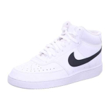 Nike Court Vision Mid Next Nature, Scarpe da Ginnastica Uomo, White Black White, 43 EU