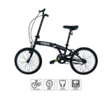 Nilox, Bike X0, Bici Pieghevole, Facile da Trasportare, Design Moderno, con Telaio Opaco in Acciaio, Bicicletta Leggera, 12 kg di Peso, con Cerchi in Alluminio da 20″