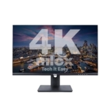 Nilox NXM274KD11 Monitor Gaming 27 Pollici, Monitor Gaming 4k con Frequenza 165Hz e Tempo di Risposta 1ms, Ingressi HDMI, DP, USB, Monitor PC con Immagini Chiare e Nitide per Gioco Fluido