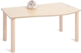 Niteangel Hamster Play – Piattaforma in legno per criceti siriani nani, gerbilli, topi degus o altri animali domestici di piccola taglia (onda – altezza 17,7 cm, legno di burlywood)