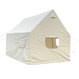 NoaLED Tenda da Parete in Tela di Cotone Impermeabile Tenda Yurta in Tessuto Oxford 900D 10x12ft, Tende Glamping per Famiglie per 8-10 Persone Campeggio all’aperto Escursionismo Party Huntin