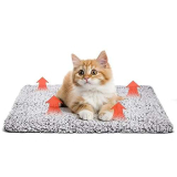 Nobleza Coperta Autoriscaldante per Cani e Gatti, Tappetino Riscaldante per Animali Domestici, Eco-Friendly Impermeabile Antiscivolo Lavabile, 40x50cm