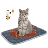 Nobleza Tappetino Autoriscaldante per Gatti e Cani, Coperta Riscaldante Domestici Animali, Lavabile Pad Caldo Eco-Friendly Antiscivolo, Termica Morbido Letto Stuoia, S 40x50cm
