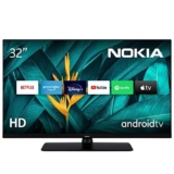 Nokia 32 Pollici (108 cm) HD LED Televisori – Smart Android TV (HD, LED, WLAN, HDR, Triple Tuner DVB-C/S2/T2, Netflix, YouTube, Prime Video, Disney+) – HNA32GV210