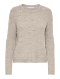 ONLY Onllolli L/S Maglione Knt Noos, Grigio Tortora, L Donna