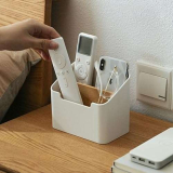 Organizer da scrivania in legno, portapenne, supporto per telecomando da scrivania con scomparti rimovibili, organizzatore multifunzione in bambù, organizzatore da scrivania, porta penne, per la casa