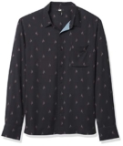 PAIGE Cooper – Camicia da uomo con bottoni – nero – XL