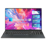 PC Portatile 15.6 Pollici, Notebook Core I5-8210Y Processore, Notebook 16GB RAM 512GB SSD, Laptop con 1920*1080 IPS Full HD Schermo, Notebook con USB 3.0/Type-C/Mini HDMI, /TF Card Slot to 1TB