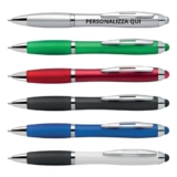 PENNE PERSONALIZZATE CON STAMPA A COLORI UV, PENNE TOUCH IN PLASTICA (200 PEZZI, BLU)