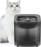 PETKIT CYBERTAIL Fontanella per Gatti, Fontanella per Gatti Pompa dell’Acqua Senza Fili,25dB Silenziosa,Fontanella per Cani,3.0 Aggiornare l’elemento Filtrante,1.8 L(Non Base Wireless)