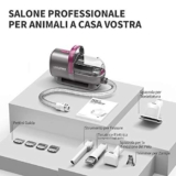 PETKIT Kit per Toelettatura e Aspirapolvere per Animali Domestici, Tosatrice per Cani con Aspirapolvere,1.5L Capacità,5 Strumenti di Bellezza Per la Depilazione in Cani e Gatti