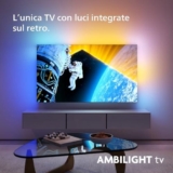 PHILIPS Ambilight 77OLED819 4K OLED Smart TV – Display 77’’ con P5 AI Perfect Picture Ultra HD Google TV Dolby Vision e Dolby Atmos Sound, Funziona con Alexa e Google Assistant – Cornice in metallo
