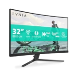 PHILIPS Evnia 32M2C3500L – Monitor gaming curvo QHD da 32 pollici, 180 Hz, 0,5 ms, FreeSync Premium, HDR10 (2560×1440, 2x HDMI, DisplayPort) grigio scuro
